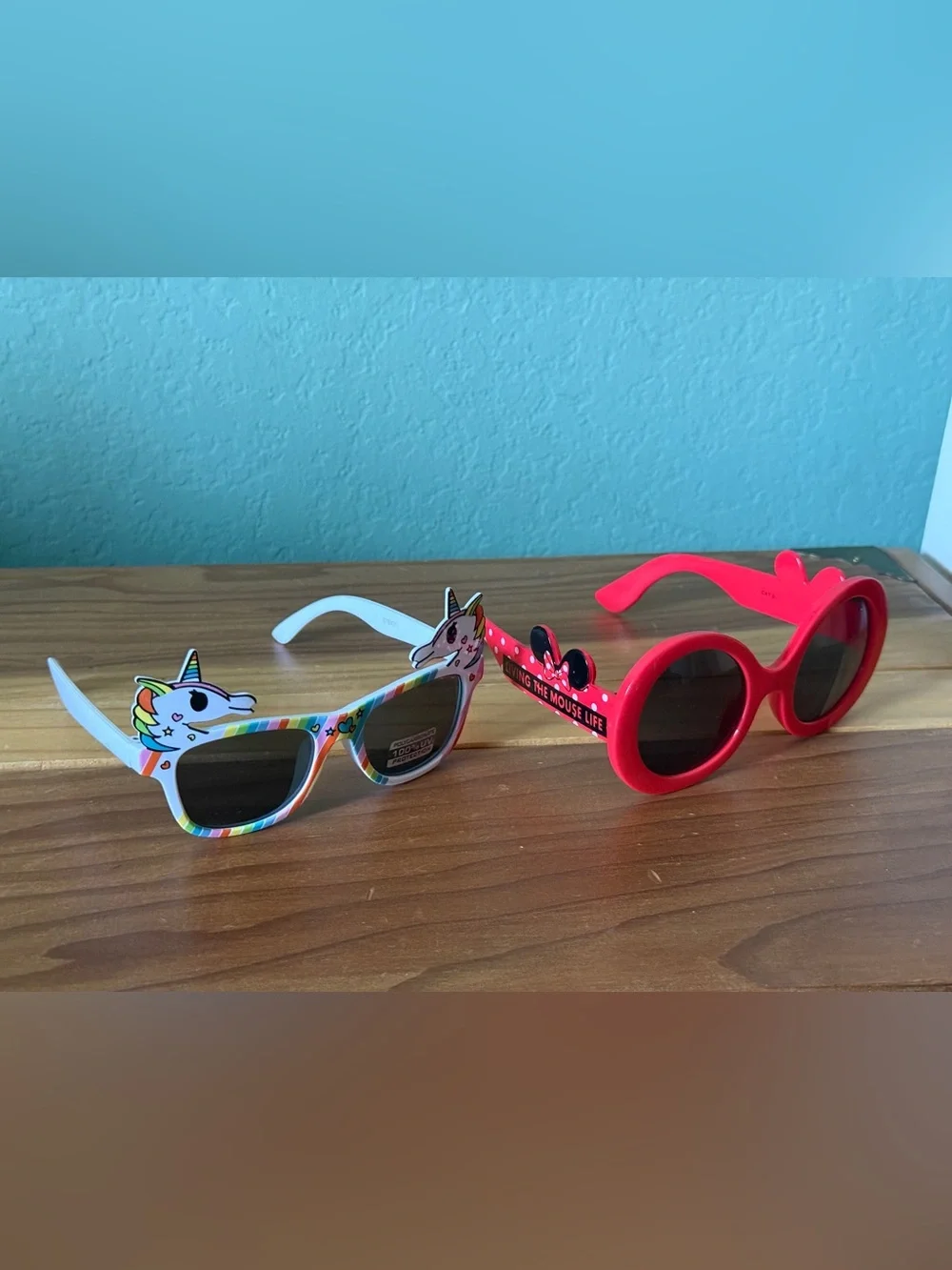 Kids Disney Sunglasses Lot 2 Unicorn Mouse UV Protection